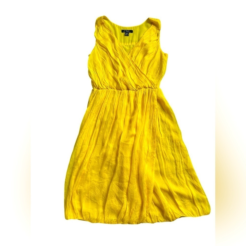 T-bags Los Angeles 100% silk lightweight summer dress balloon hem size small